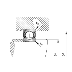 S 6205-2RSR, (j) DIN 625-1 ˜ʵҪߴ, ɂ(c)ܷ