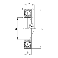 SS B7211-E-2RSD-T-P4S, {(dio)(ji)Ɍb|  = 25㣬ɂ(c)ܷǽ|ƹ
